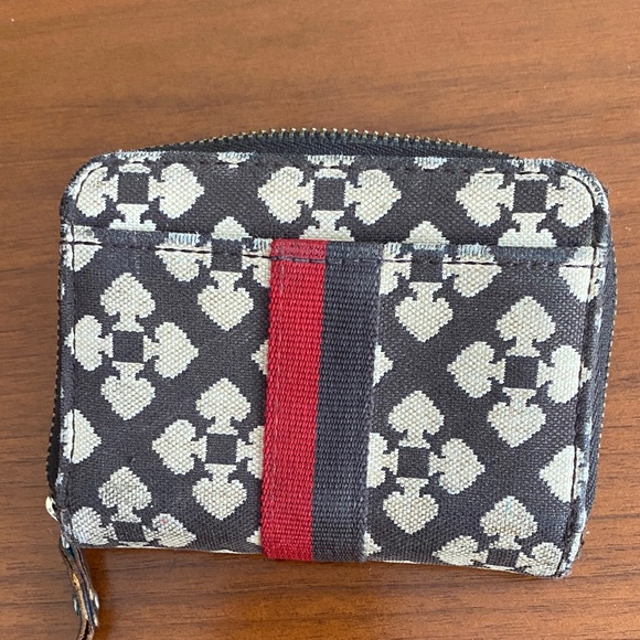 Kate Spade Black and Red Patterned Wallet - Picture 6 of 7